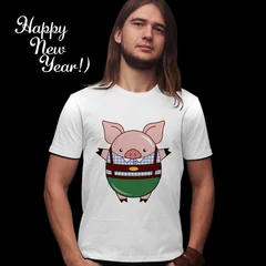 New Year 2019, Новый Год 2019, свинья, свинка, поросенок